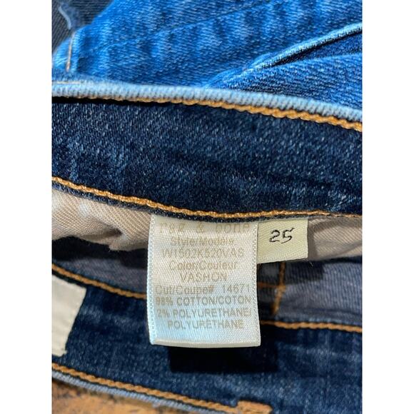 Womens Rag and Bone Skinny Stretchy Distressed Blue Jeans Medium Wash Size 25 - Picture 5 of 8